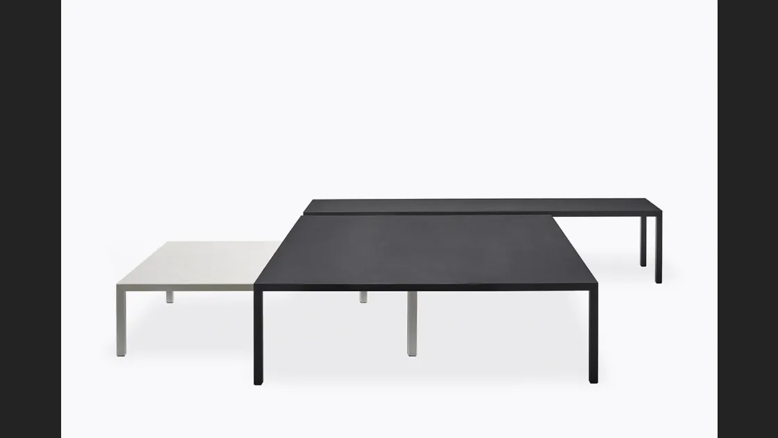 Tavolino in laminato Fenix Tense Low Table di MDF Italia