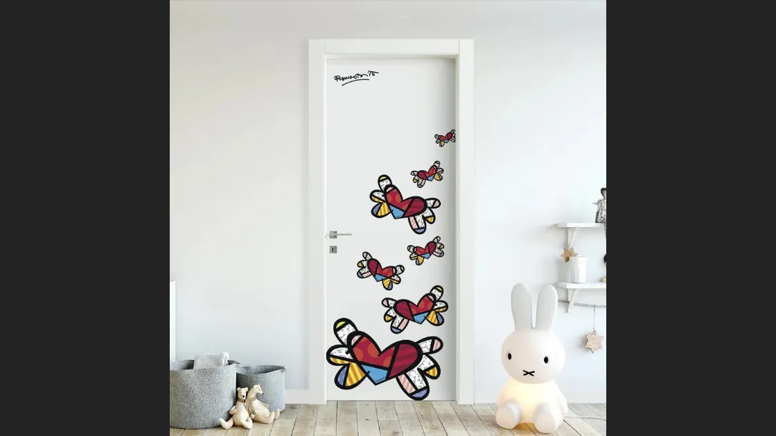 Porta per interni Britto Hearts With Wings di Bertolotto