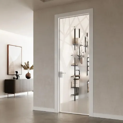 Porta per interni in vetro Collezione 25 Glass Bianco 3258 di Bertolotto