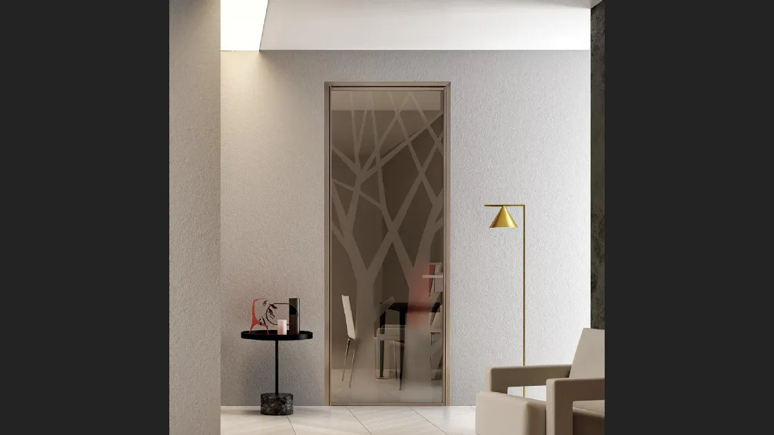 Porta per interni Mini Tall Glass Bronze di Bertolotto