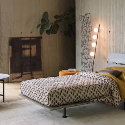 Letto singolo in legno Tadao di Flou