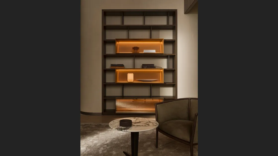 Libreria a muro in legno 505 UP SYSTEM 11 di Molteni & C