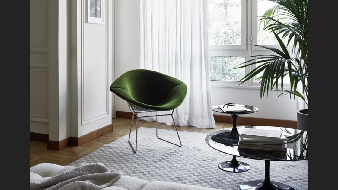 Poltroncina Bertoia Diamond Chair di Knoll