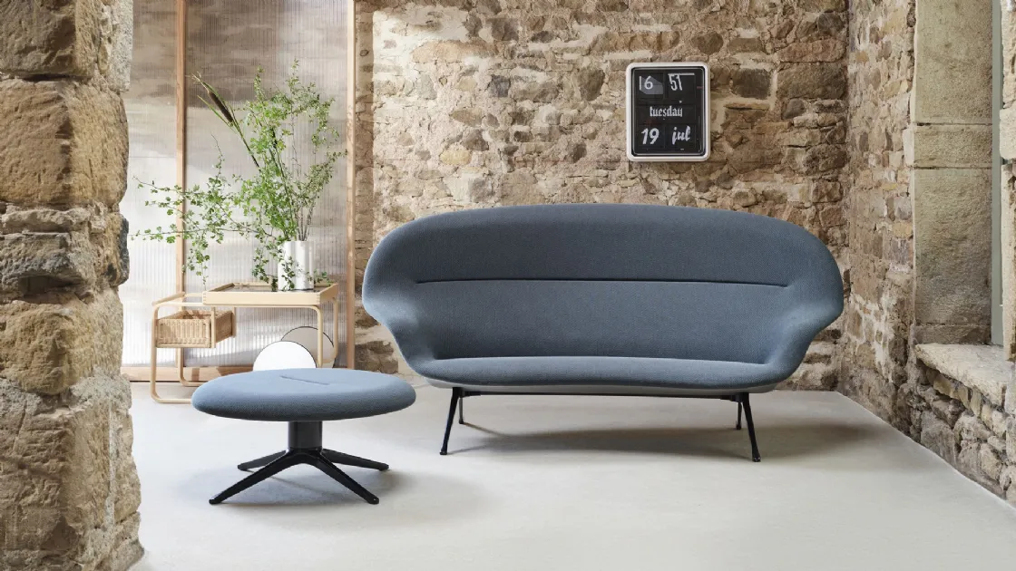 Divano lineare in tessuto Abalon Sofa di Vitra