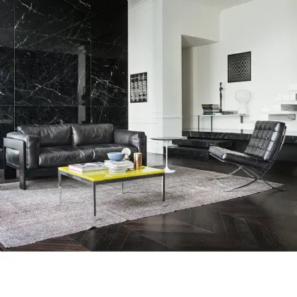 Divano lineare in pelle Bastiano Sofa Collection di Knoll