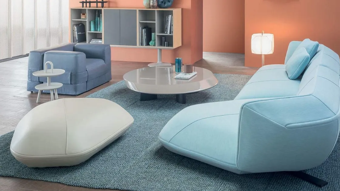 Divano di design con penisola Floe Insel di Cassina