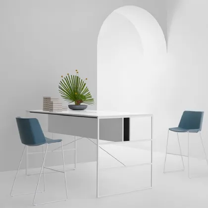 Sgabello Aiku Soft Stool di MDF Italia