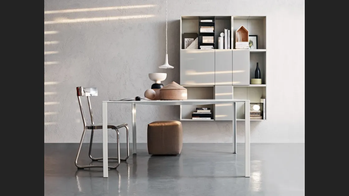 Sedia di design D-235-1 in alluminio di Molteni & C