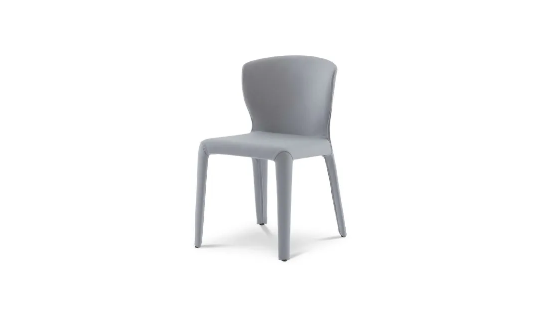 Sedia di design rivestita in tessuto Hola 369 di Cassina