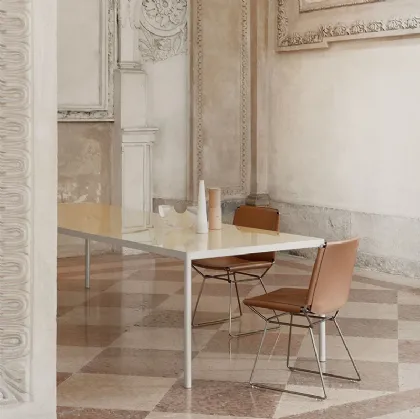 Sedia in cuoio Neil Chair di MDF Italia