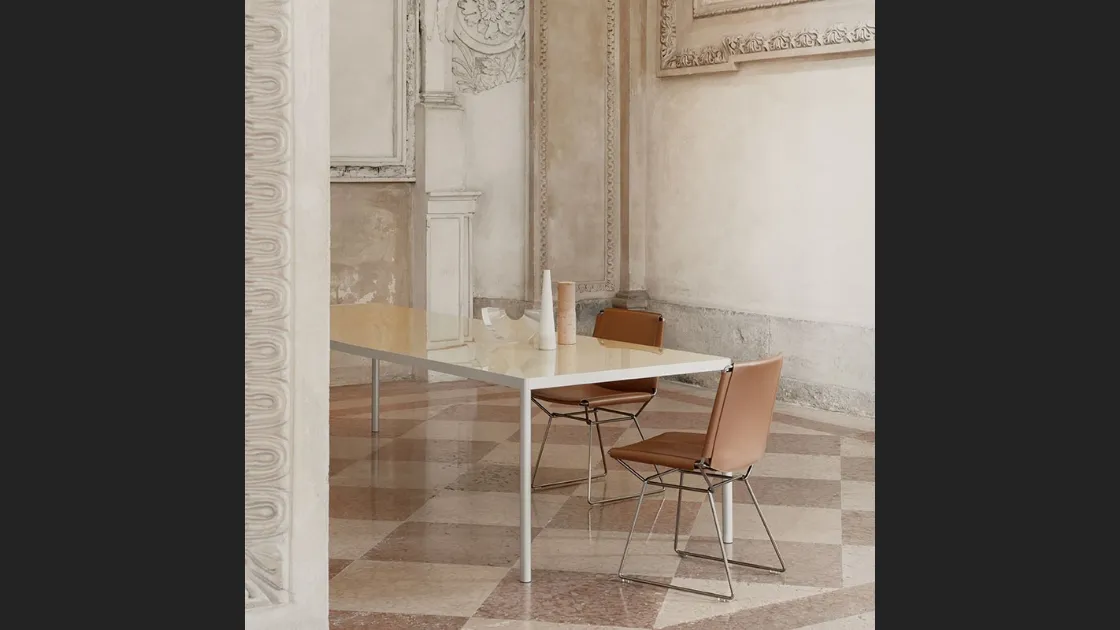 Sedia in cuoio Neil Chair di MDF Italia