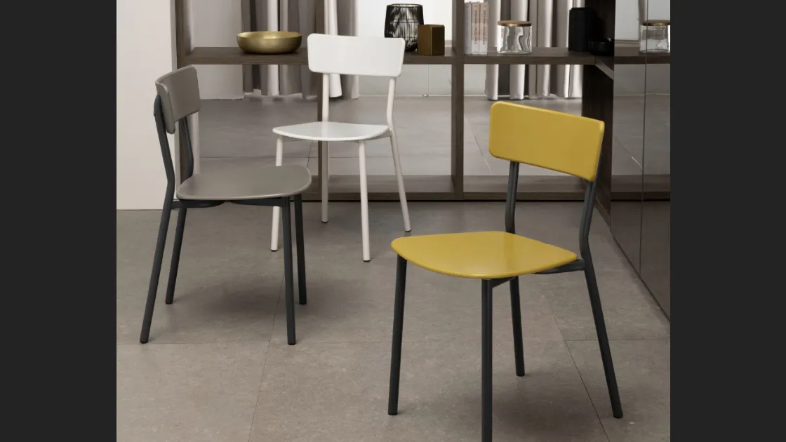 Sedia Metallic in polipropilene di Scavolini