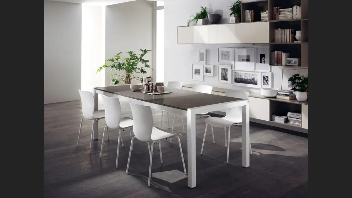 Tavolo rettangolare Quadrifoglio di Scavolini