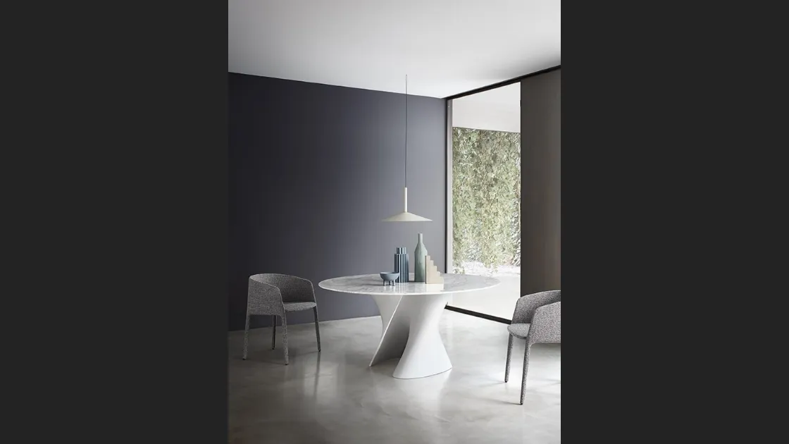 Tavolo S Table con top in marmo di MDF Italia