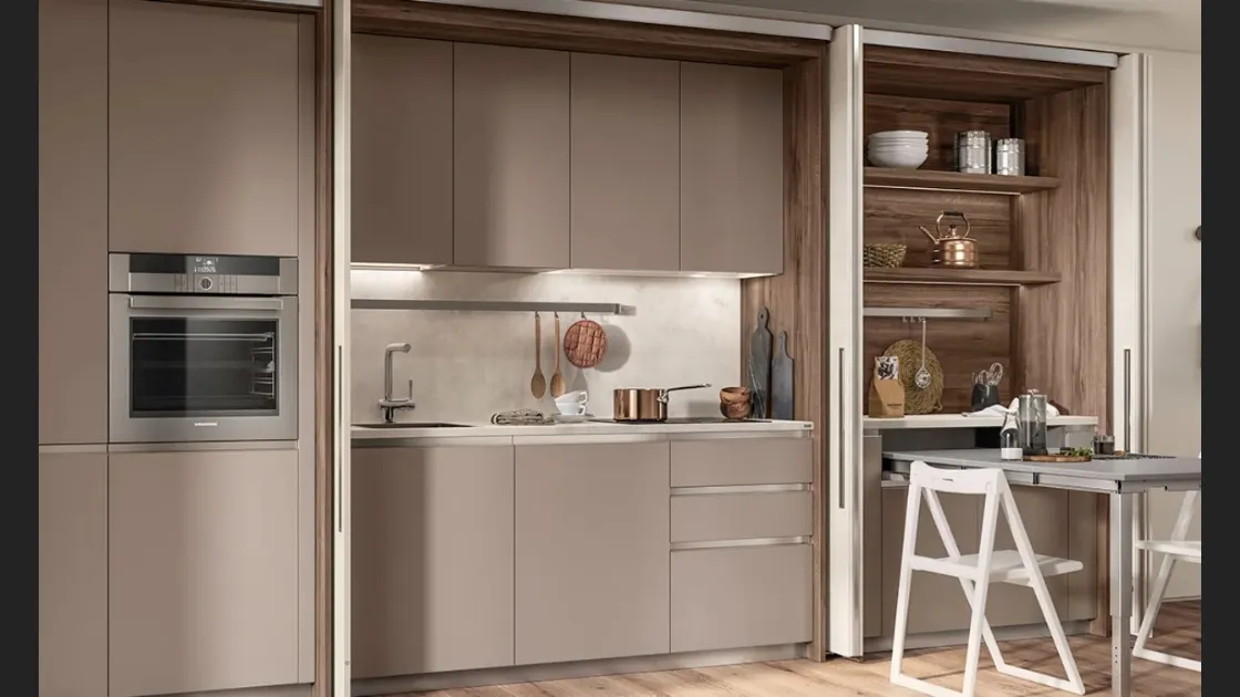 Cucina Moderna Boxi Grigio Selce di Scavolini