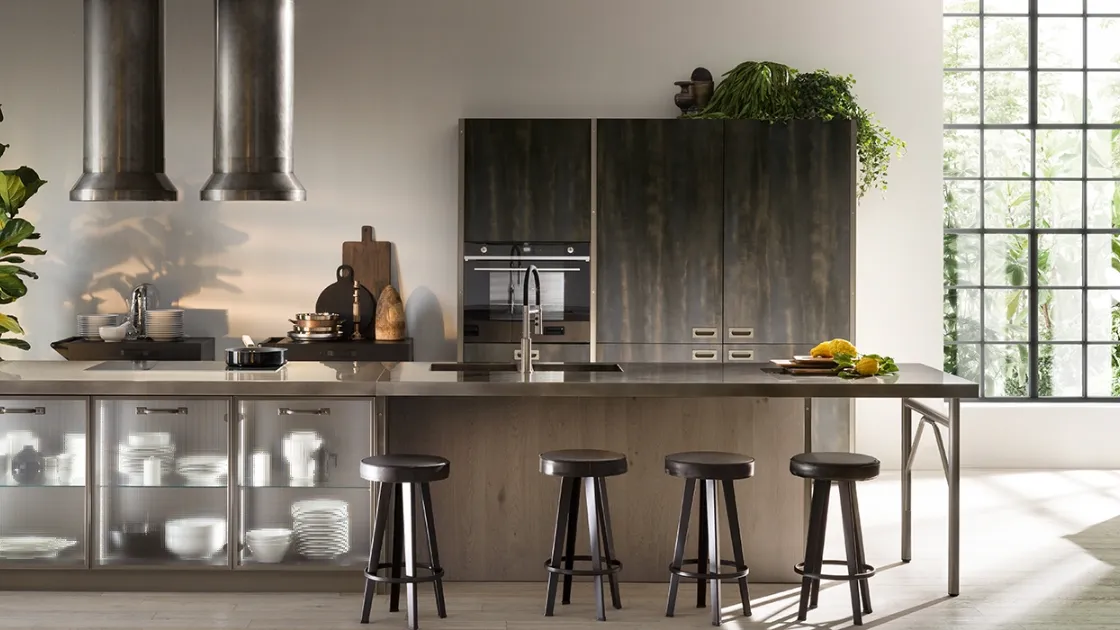 Cucina Moderna Diesel get Together Soft Industrial Style di Scavolini