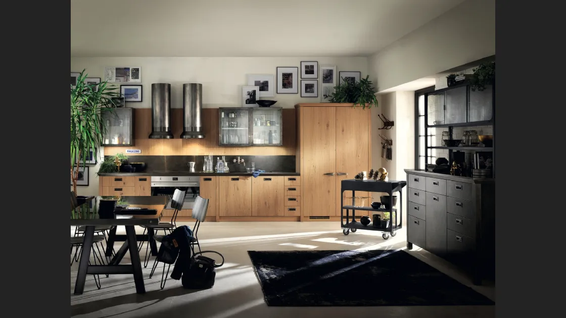 Cucina Moderna Diesel Social Kitchen in Ruxe Wood di Scavolini