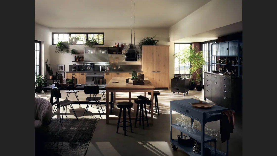 Cucina Moderna Diesel Social Kitchen in Rovere Nodato di Scavolini