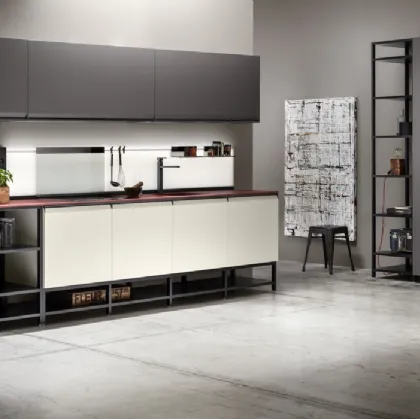 Cucina Moderna Formalia in PET Talco e Notte di Scavolini