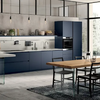 Cucina Moderna Liberamente Blu Moon di Scavolini