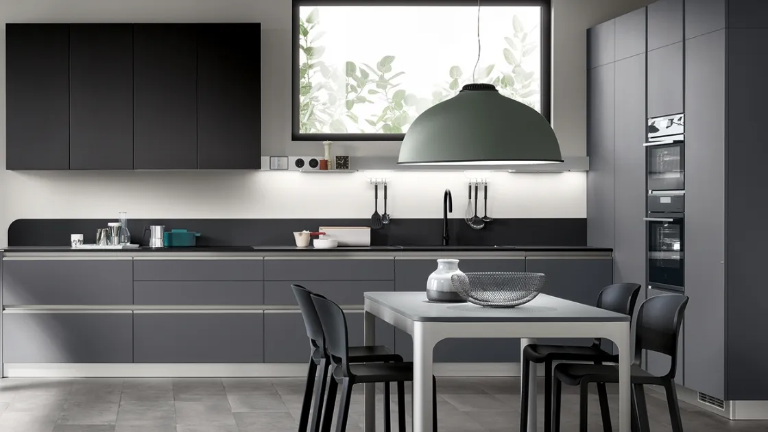 Cucina Moderna Dandy Plus Grigio Bromo di Scavolini