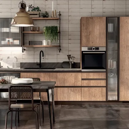 Cucina Moderna Diesel Open Workshop Rovere Landscape di Scavolini