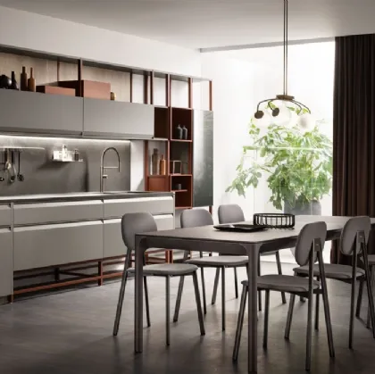 Cucina Moderna Formalia laccato opaco Grigio Titanio di Scavolini