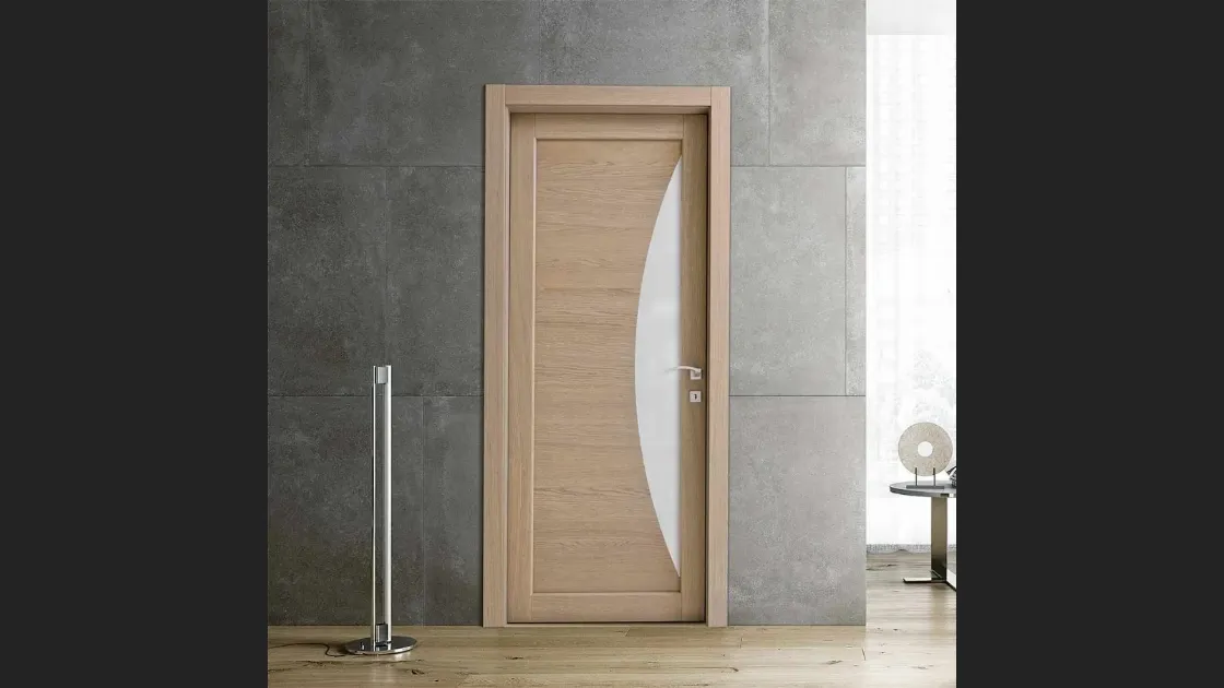 Porta per interni Baltimora New in legno di rovere sonoma di Bertolotto