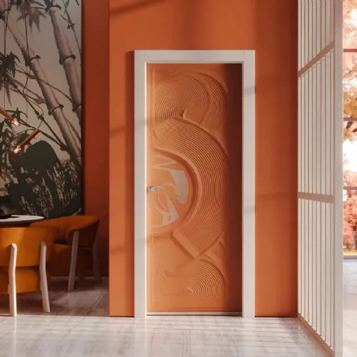 Porta per interni in sabbia colorata Casa Zen Kara di Bertolotto