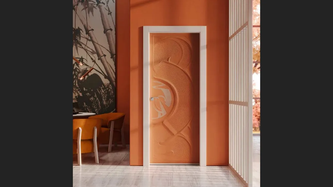 Porta per interni in sabbia colorata Casa Zen Kara di Bertolotto