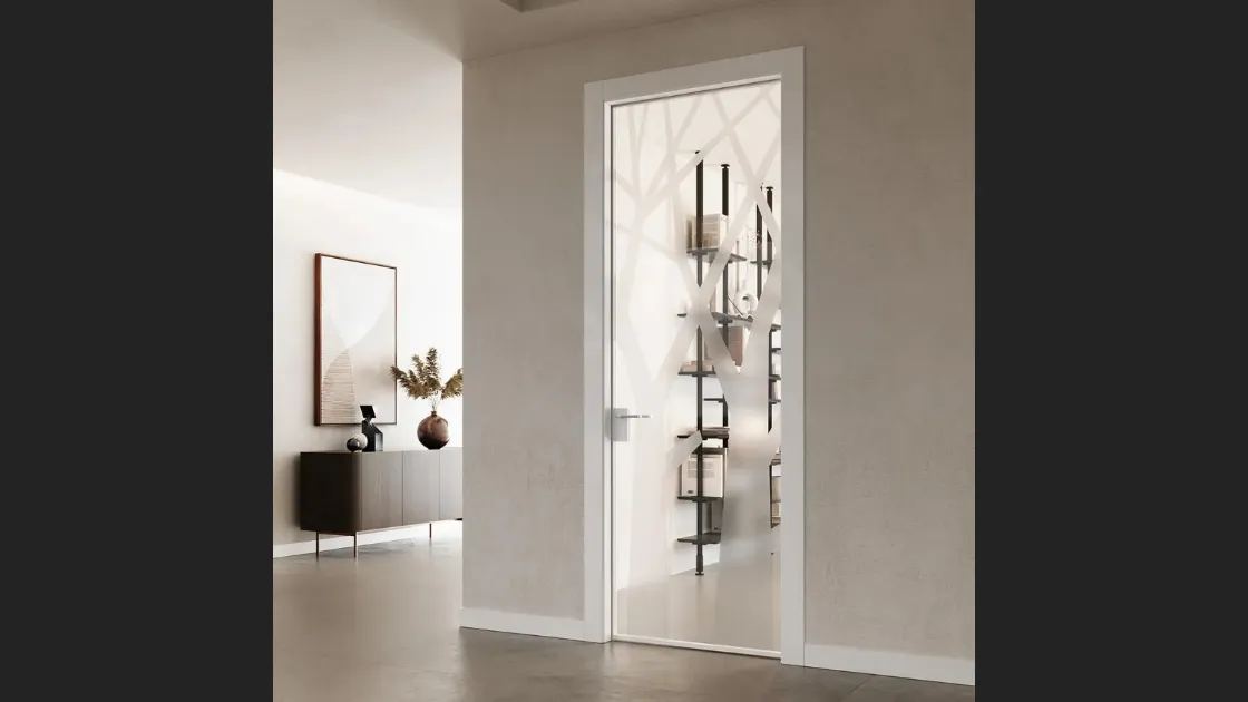 Porta per interni Collezione 25 Glass Bianco 3258 di Bertolotto