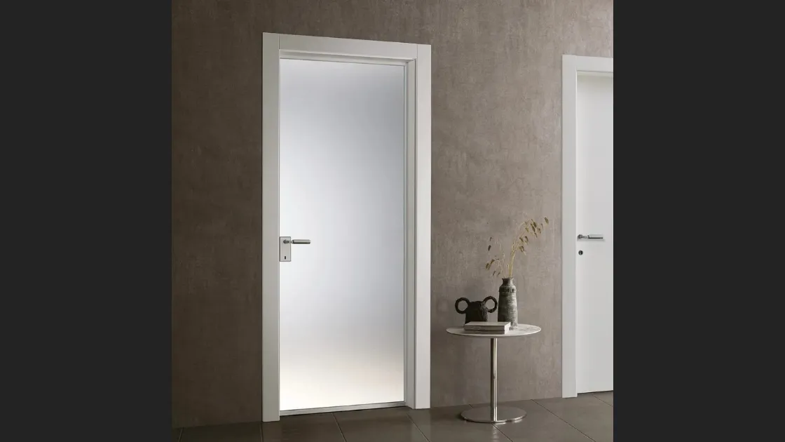 Porta battente per interni Glass Bianco di Bertolotto