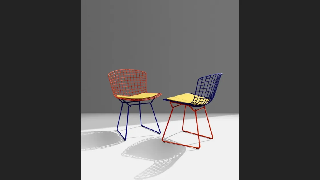 Sedia Bertoia Two Toned Side Chair di Knoll