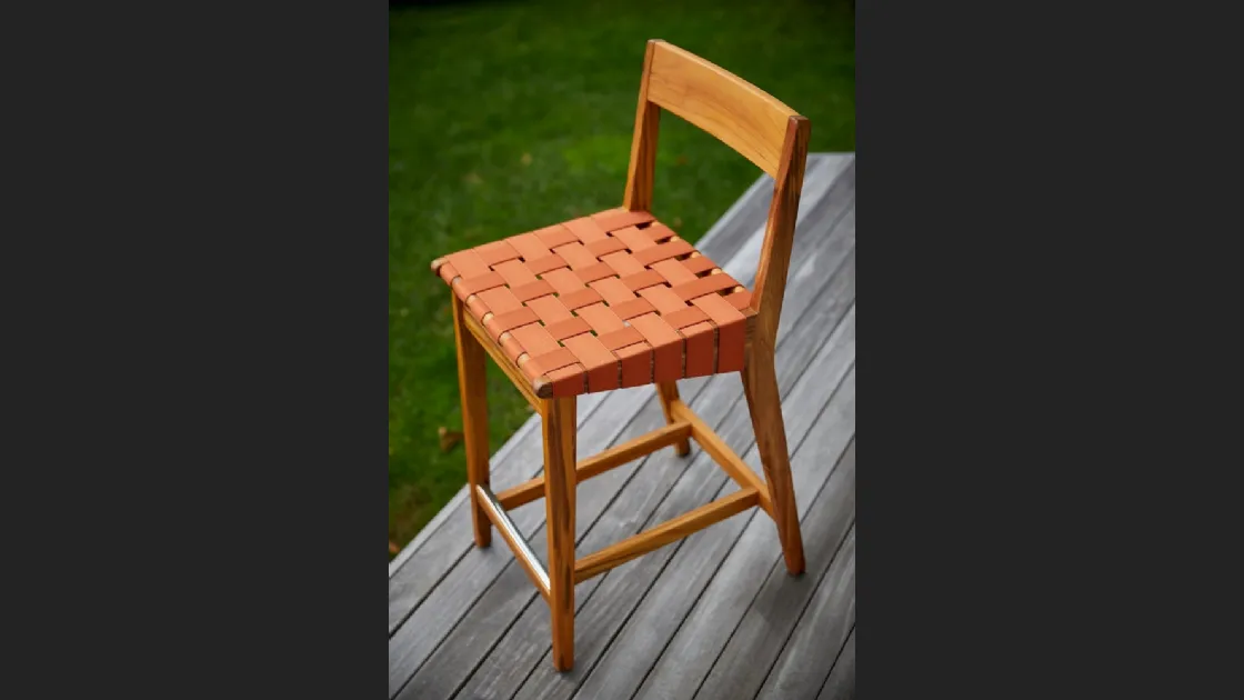 Sgabello Risom Barstool di Knoll