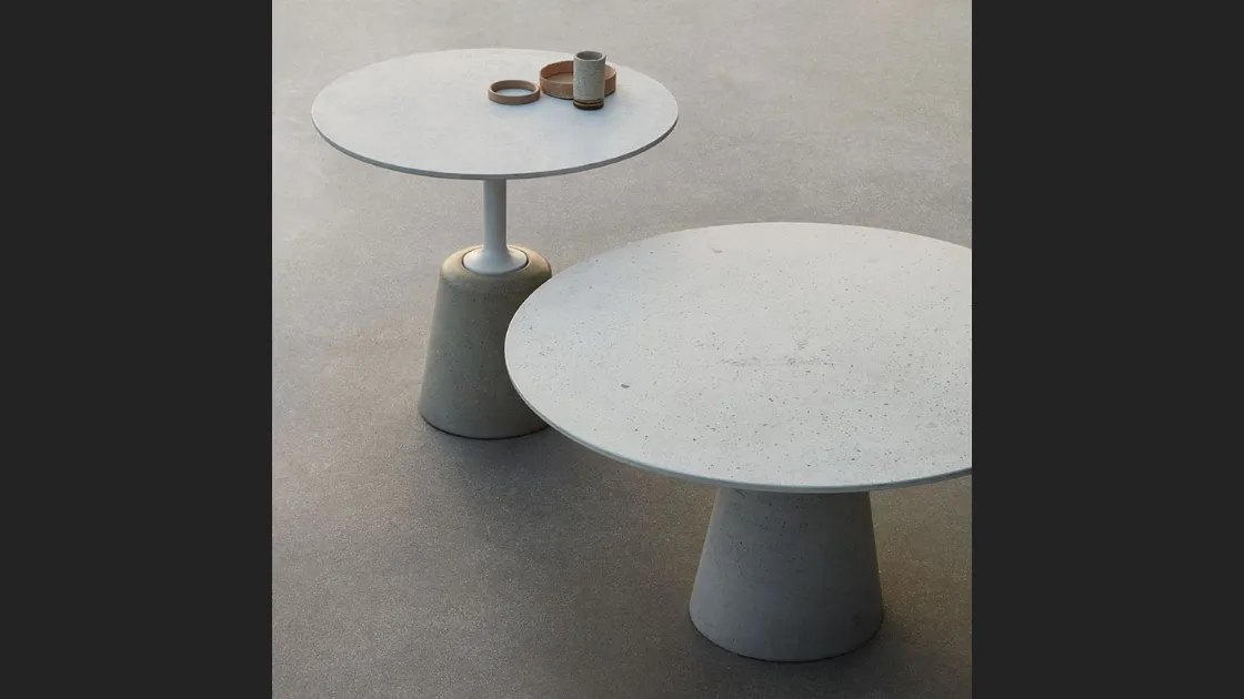 Tavolino in cemento Rock Table Mini di MDF Italia