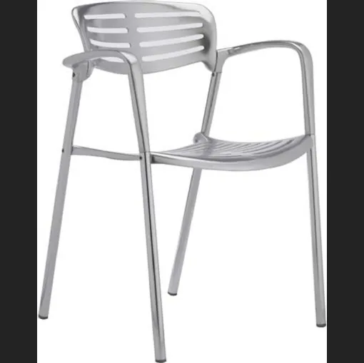 Sedia in alluminio Toledo Stacking Chair di Knoll